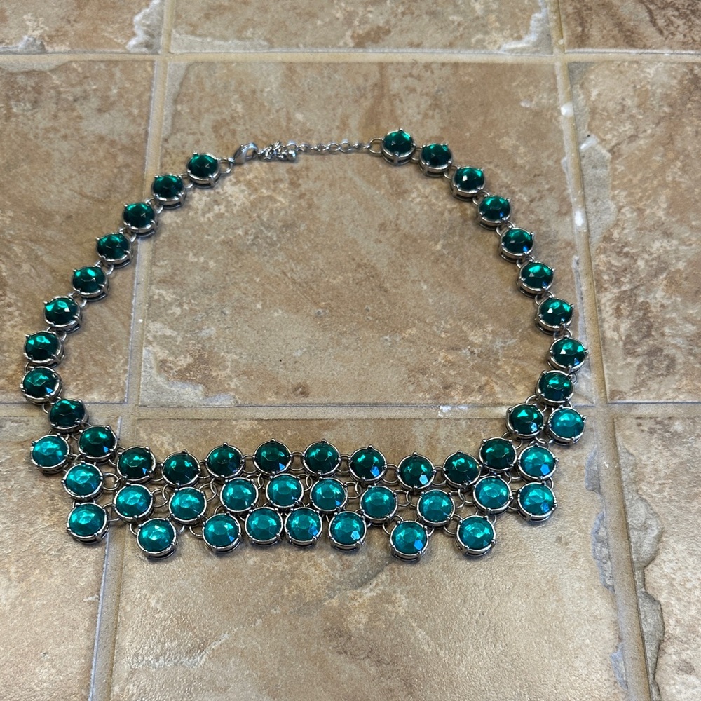 Elegant Green Gemstone Necklace